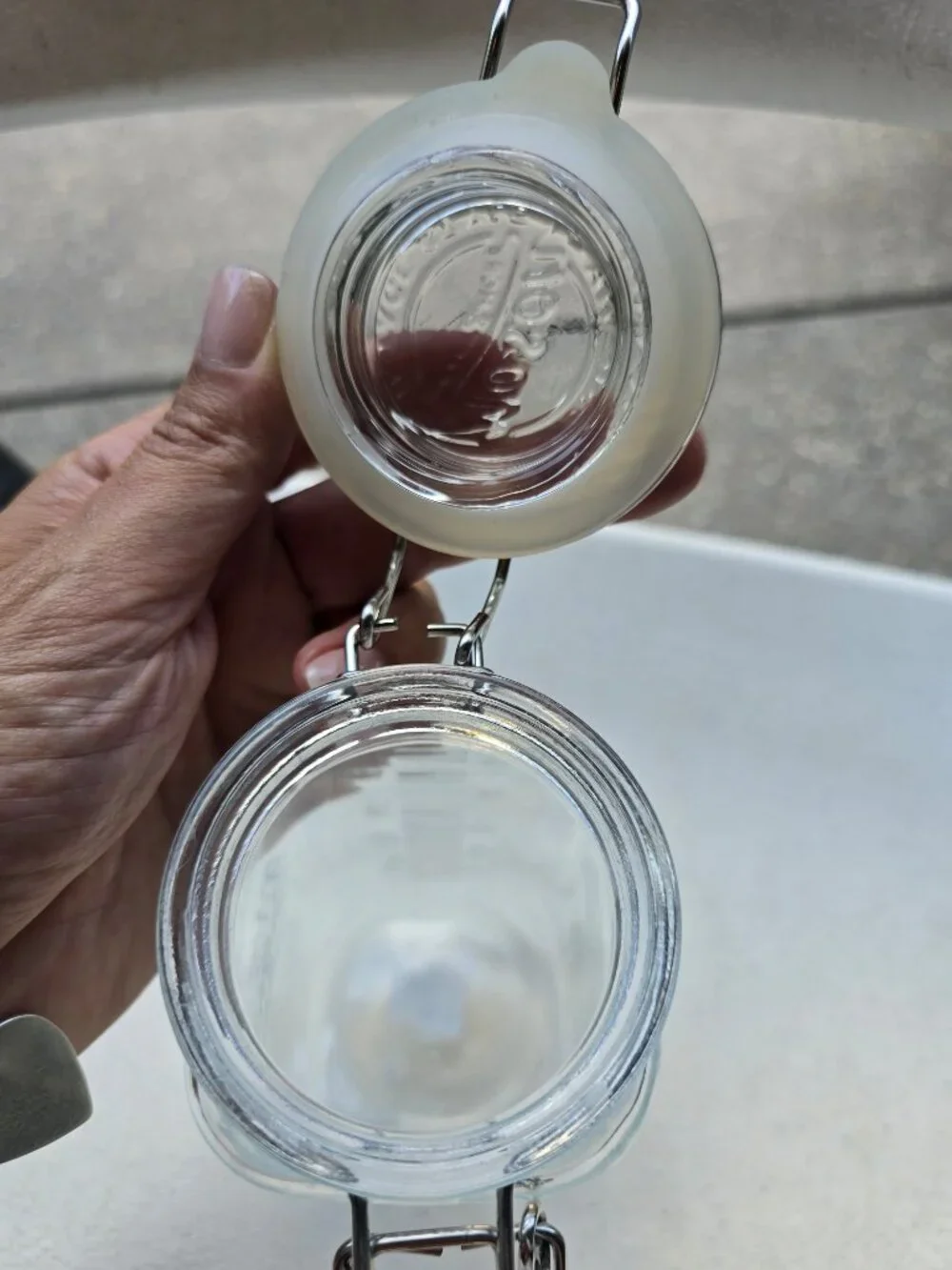 Mason Craft & More 22oz Glass Storage Jar - Round Top Square Base Canister